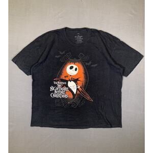 Disney The Nightmare Before Christmas Jack Skellington Black T-Shirt 2XL